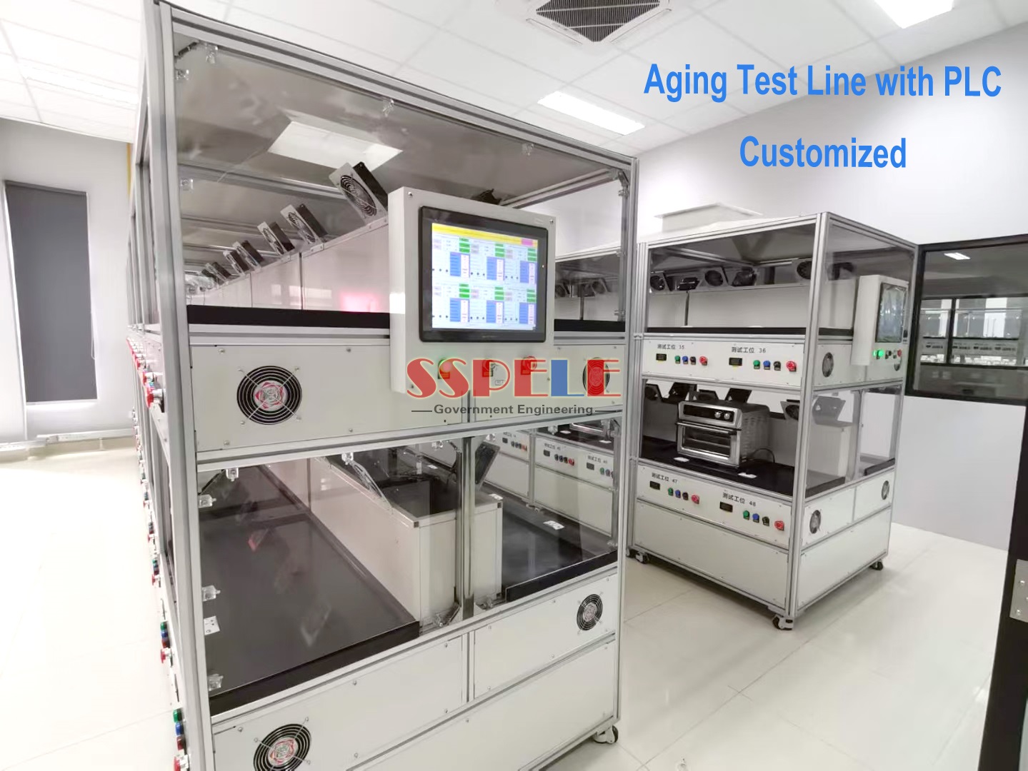 Kitchen Appliances Aging Test Line Equipment with PLC Customized Design